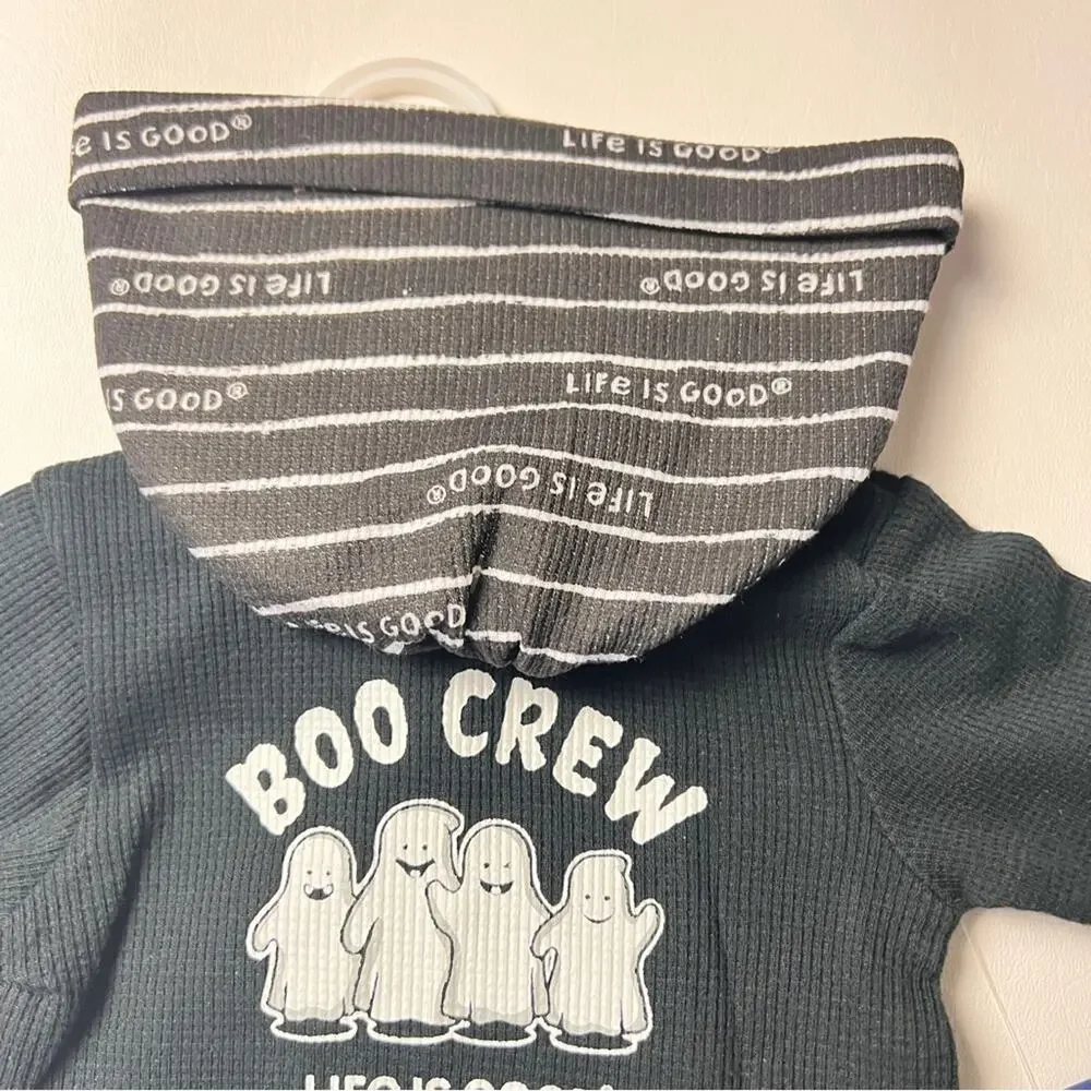 Life Is Good Baby Three Piece Bodysuit Jogger Cap Matching Set Sz 0/3 M